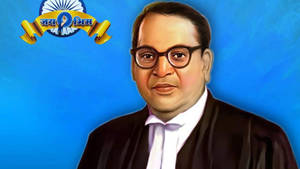 Watercolor Ambedkar 4k Wallpaper