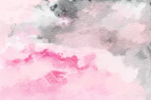 Watercolor Artwork In A Bright Pink Tone Wallpaper