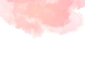 Watercolor Background With Pink And White Clouds Wallpaper