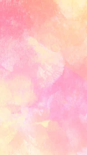 Watercolor Background With Pink And Yellow Colors Wallpaper