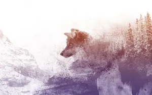 Watercolor Dog Art Wallpaper