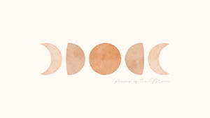 Watercolor Moon Phases Wallpaper