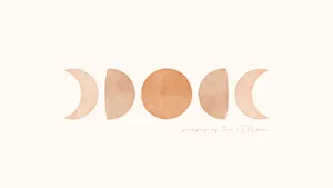Watercolor Moon Phases Wallpaper
