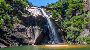 Waterfall In Sao Paulo Wallpaper