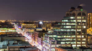 Waterloo Nighttime Cityscape Wallpaper