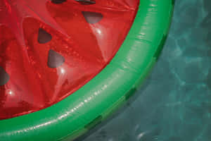 Watermelon Floatin Pool Wallpaper