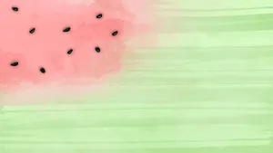 Watermelon Pastel Desktop Wallpaper