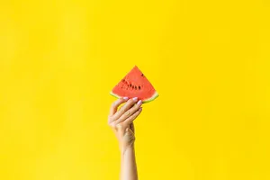 Watermelon Slice Yellow Hd Wallpaper