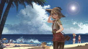 Watson Amelia On A Beach Wallpaper