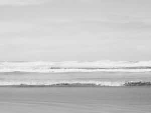 Waves Dark Grey Aesthetic Wallpaper