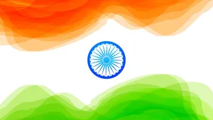 Wavy Colours Indian Flag 4k Wallpaper