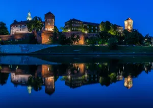 Wawel Castle Blue Evening Sky Wallpaper