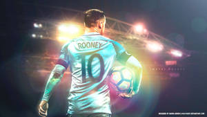 Wayne Rooney Rainbow Effect Wallpaper