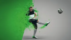 Wayne Rooney Toe Kick Technique Wallpaper