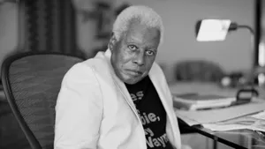 Wayne Shorter Performing With A Saxophone Wallpaper