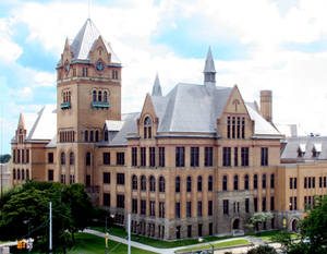 Wayne State University Cloudy Backdrop Wallpaper