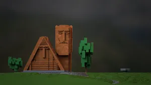 We Are Our Mountains Monument Rendering Wallpaper