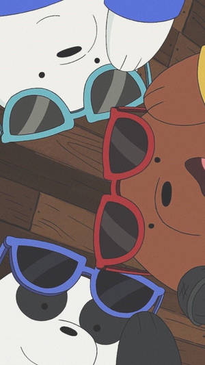 We Bare Bears Aesthetic Sunglasses Wallpaper