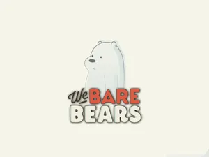 We Bare Bears Logoand Character Wallpaper