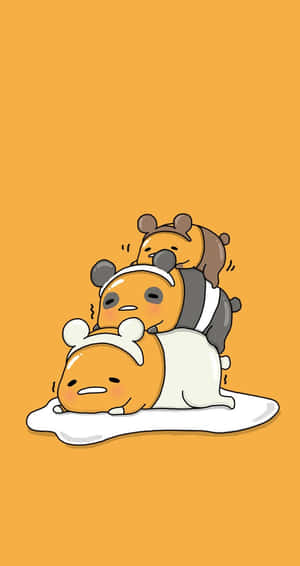 We Bare Bears Stacked Cuteness Wallpaper