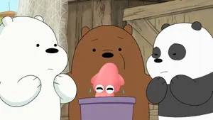 We Bare Bearsand Squid Friend Wallpaper