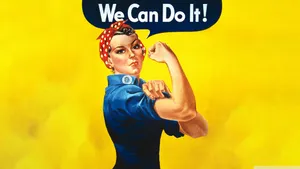 We Can Do It Feminist Icon Wallpaper