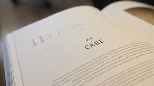 We Care Word Wallpaper