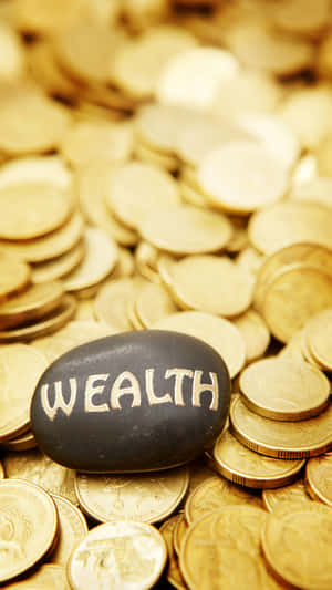 Wealth Concept Stoneon Coins Wallpaper