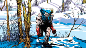 Weapon X Escaping Through Snow Wallpaper