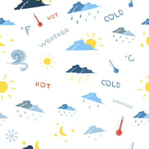 Weather_ Patterns_and_ Icons Wallpaper