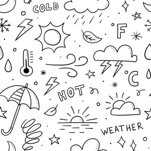 Weather_ Patterns_ Doodle_ Art Wallpaper