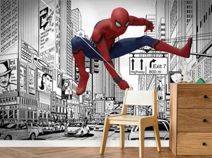 Web-slinging Superhero In Action Wallpaper