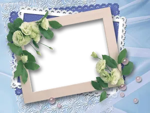 Wedding Album Brown Frame Wallpaper