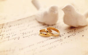 Wedding Love Birds Wallpaper