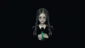 Wednesday Addams With Potion Wallpaper