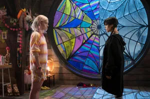 Wednesdayand Enid Dorm Room Confrontation Wallpaper