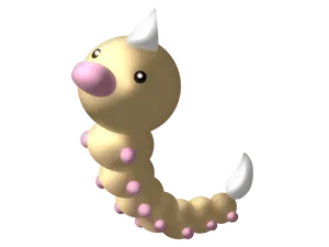 Weedle Pokemon3 D Render Wallpaper