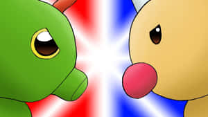 Weedlevs Caterpie Faceoff Wallpaper