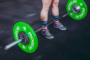 Weightlifting Green Barbel Wallpaper