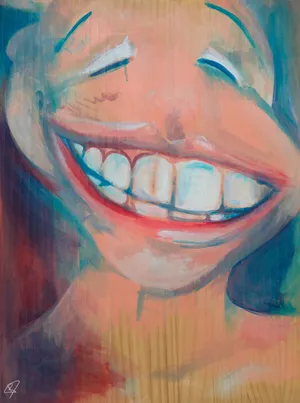 Weird Art Smile Wallpaper