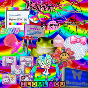 Weirdcore_ Nostalgia_ Collage_768px Wallpaper