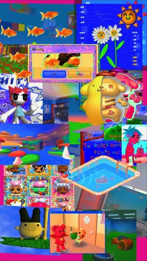 Weirdcore Pfp Of 3d Models Wallpaper