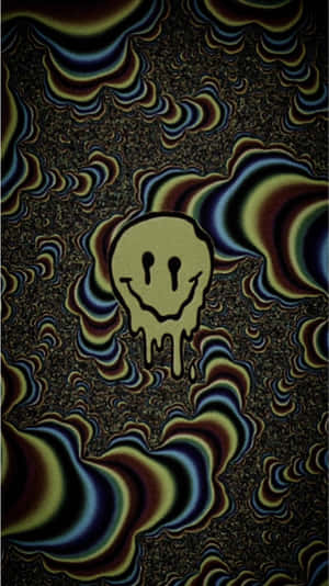 Weirdcore Pfp Of Melting Smiley Face Wallpaper