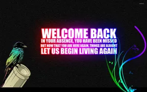 Welcome Back Digital Art Wallpaper