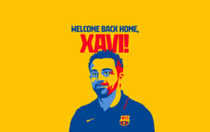 Welcome Back Xavi Graphic Wallpaper