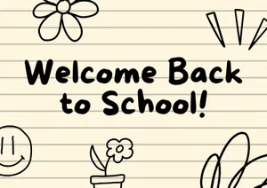 Welcome Backto School Greeting Wallpaper