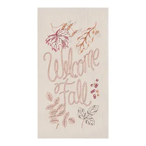 Welcome Fall Embroidered Sign Wallpaper