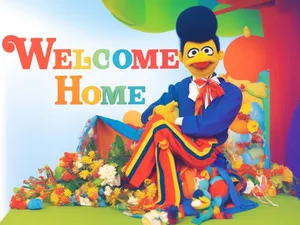 Welcome Home Puppet Show Stage Wallpaper