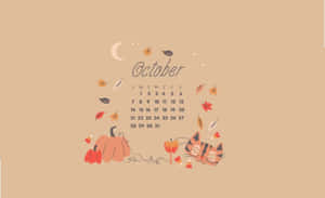 “welcome October With This Adorable Desktop Wallpaper” Wallpaper
