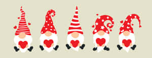 Welcome The Festive Season With A Jolly Christmas Gnome Wallpaper